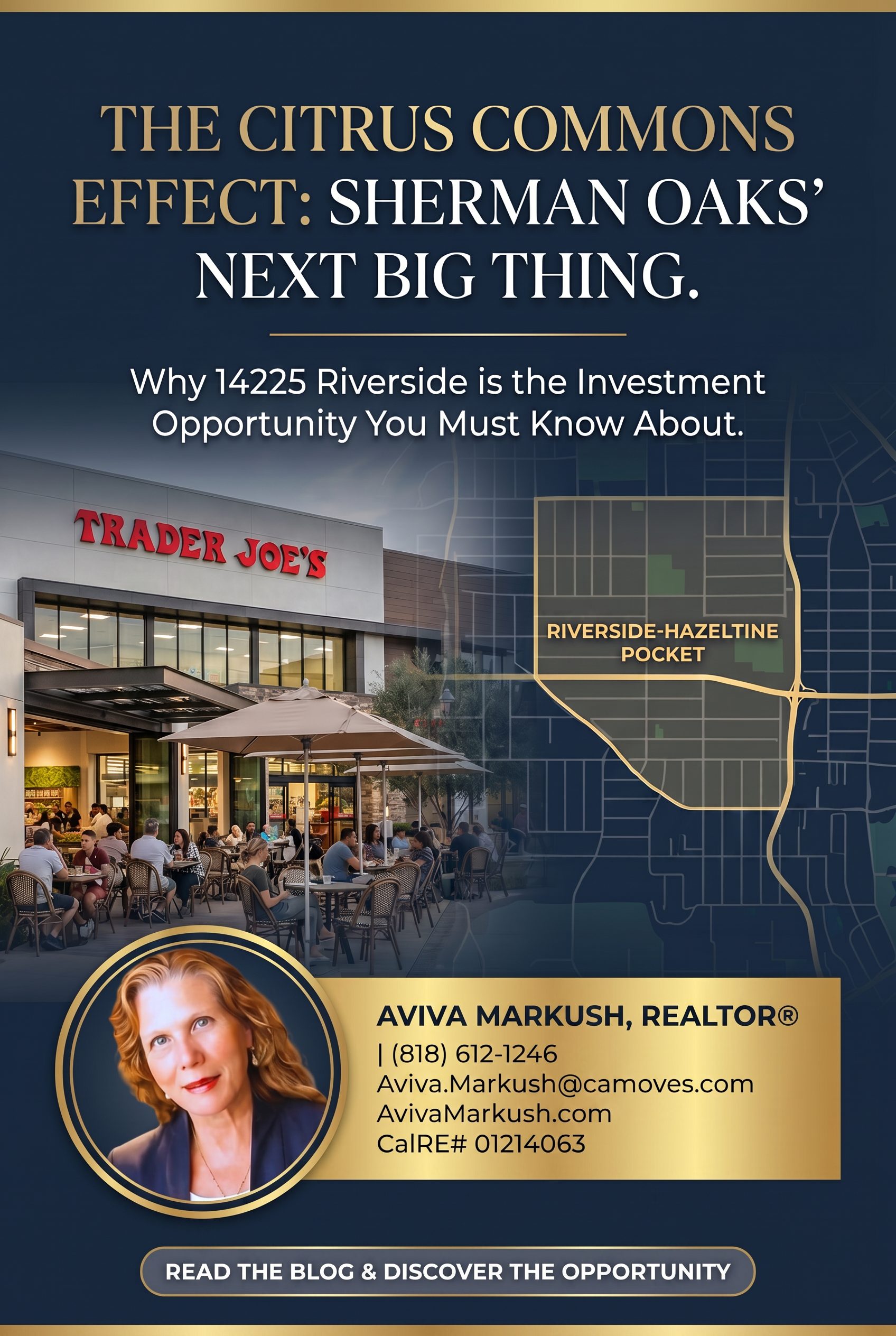 Multi-family investment property at 14225 Riverside Drive, Sherman Oaks.